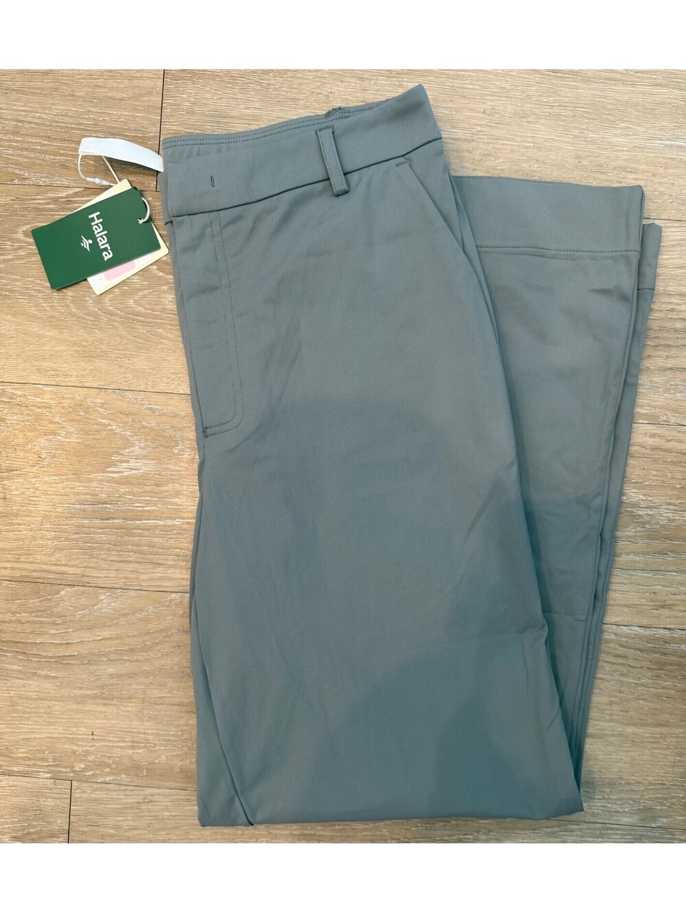 Halara Khaki Green Work Pants Size Large Petite NWT